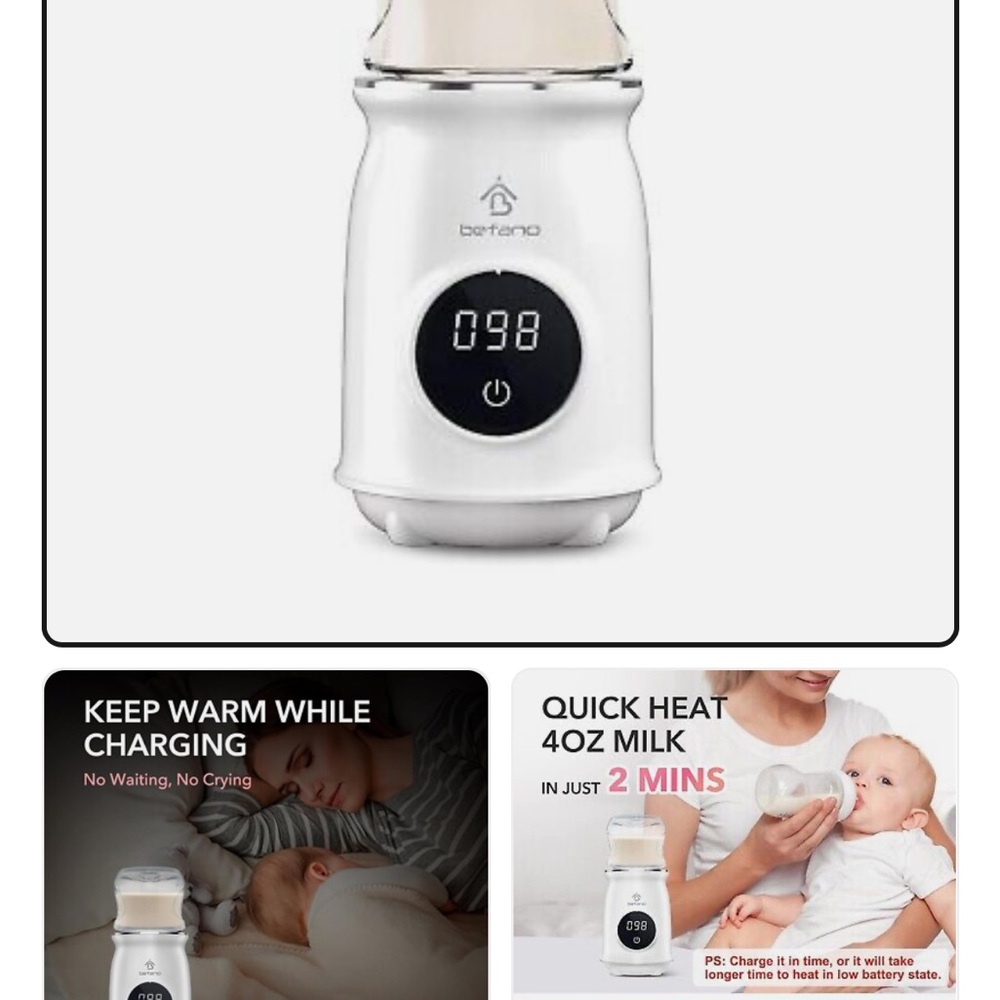 Befano Baby Bottle Warmer with Digital Display